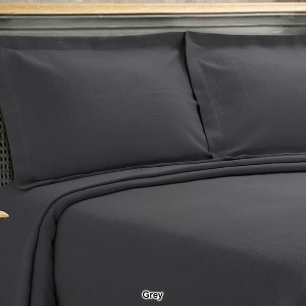 Superior Jacquard Matelassé Cotton Diamond Solitaire Bedding Set