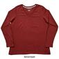 Womens Starting Point Super Soft V-Neck Long Sleeve Tee - image 10