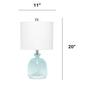 Lalia Home Classix Hammered Glass Jar Table Lamp w/Linen Shade - image 5