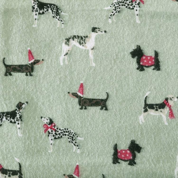 Laura Ashley Holiday Pups Cotton Flannel Sheet Set