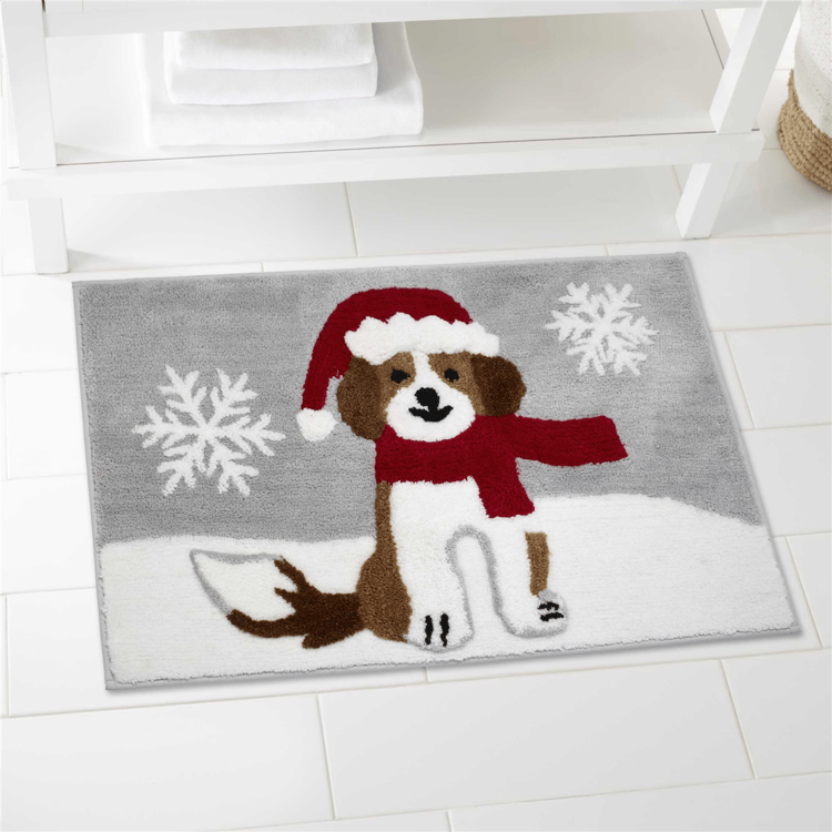 Avanti Puppy Santa Bath Rug