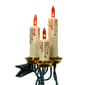 Kurt Adler 15-Light White Triple Candle Light Set w/ Amber Bulbs - image 3
