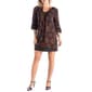 Womens 24/7 Comfort Apparel Orange Knee Length Shift Dress - image 1