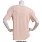 Womens Adrianna Papell 3/4 Puff Clip Dot Sleeve V-Neck Blouse - image 2