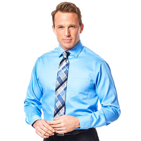 Mens Preswick & Moore(R) Luxury Dress Shirt - Lapis Blue - image 