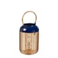 Evergreen Metal Blue & Gold Lantern w/Handle - Set of 2 - image 4