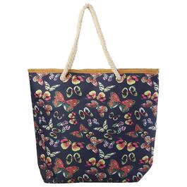 Renshun Butterfly Canvas Beach Tote
