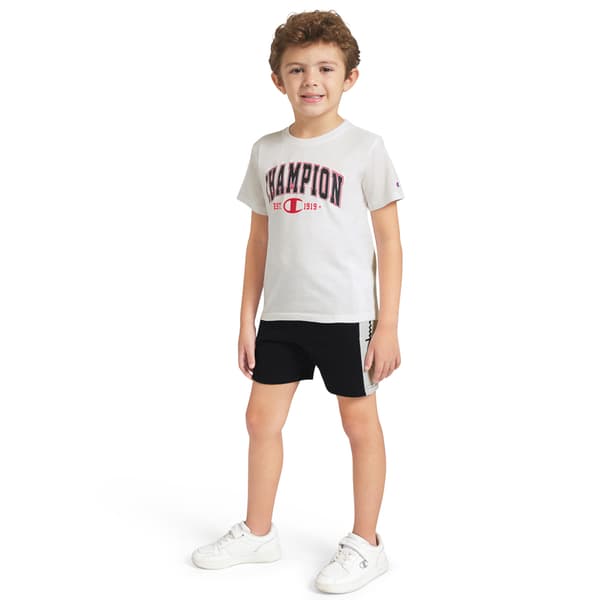 Boys (4-7) Champion® Graphic Tee & Knit Shorts Set - Bright White