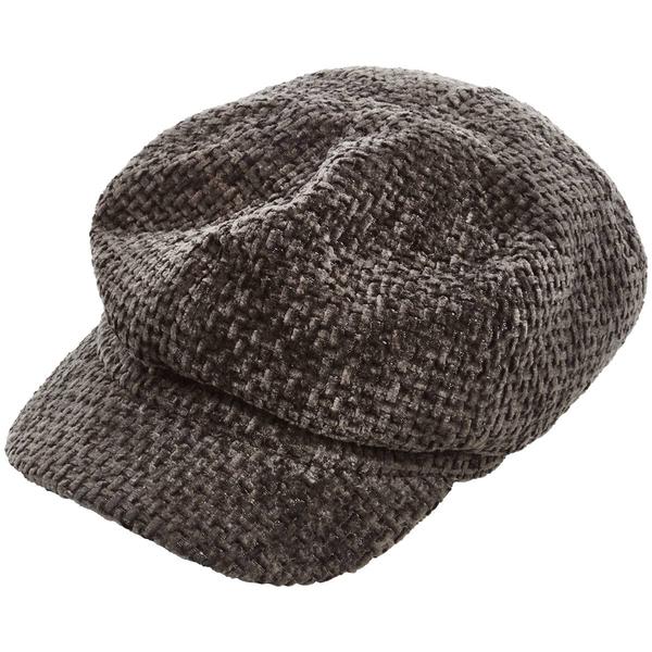 Womens Madd Hatter Chenille Newsboy Hat - image 