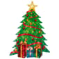 Northlight Seasonal Christmas Tree w/ Presents Window Décor - image 3