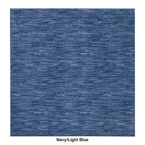 Nourison Essentials Two-Tone Indoor/Outdoor Square Rug