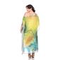 Plus Size White Mark Peacock Caftan Shift Dress - image 2