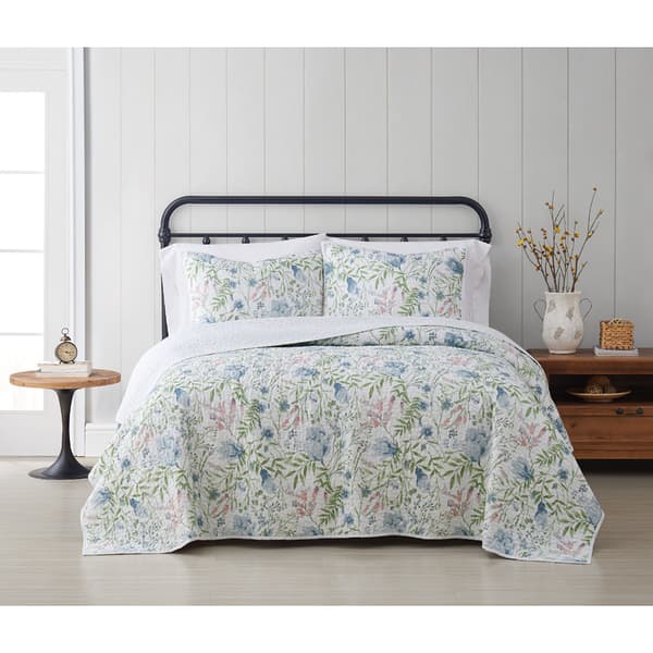 Cottage Classics Field Floral Quilt Set - image 