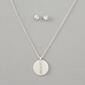 KIS&#40;R&#41; Silver I'm Enough Necklace & Earrings Set - image 1