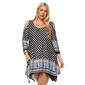 Plus Size White Mark Antonia Cut-Out Shoulder Tunic - image 1