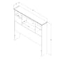 South Shore Navali Twin Bookcase Headboard - image 7
