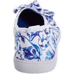 Womens Ashley Blue Floral Blue Canvas Flats