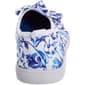Womens Ashley Blue Floral Blue Canvas Flats - image 4
