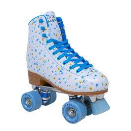 Womens Lucky Brand Hazel Blue Floral Quad Roller Skates
