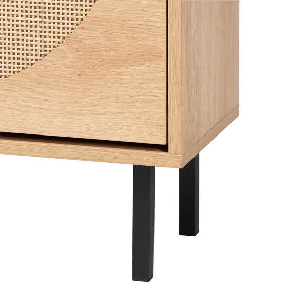 Baxton Studio Remus 12-Pair Wood Shoe Cabinet