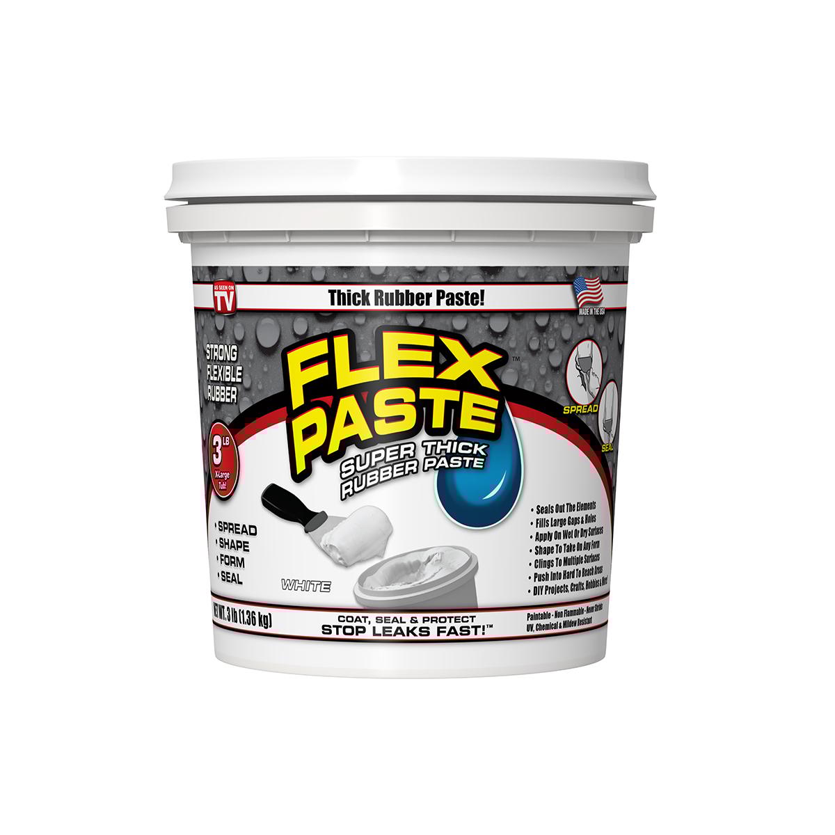 As Seen On TV Flex Paste White 3lb. Super Thick Rubber Paste