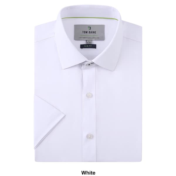 Mens Tom Baine Slim Fit Short Sleeve Dress Shirt