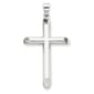 Unisex 14kt. White Gold Hollow Cross Pendant - image 1