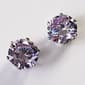 Lavender Cubic Zirconia Earrings set in Silver - image 1
