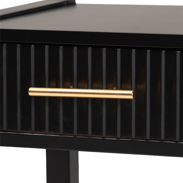 Baxton Studio Primrose Mid-Century Wood 1-Drawer Nightstand