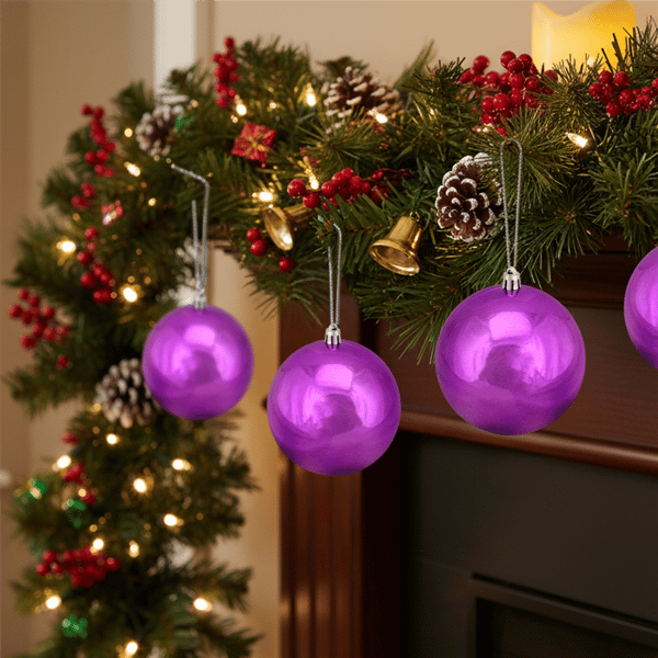 Northlight Shiny Purple Shatterproof Christmas Ball Ornament