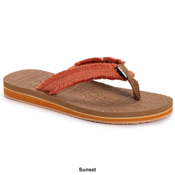 Womens Lukees by MUK LUKS&#174; Sand Dollar Flip Flops