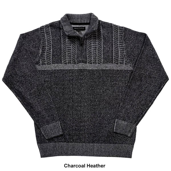 Mens Tricot St. Raphael 1/4 Zip Textured Sweater