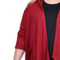 Plus Size NY Collection Long Sleeve Thermal Hooded Cardi - image 4