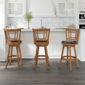 HH2 Home Fairfox Oak Wood Bar Height Swivel Stool - image 8