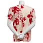 Womens Sara Michelle Tulip Sleeve Chiffon Layered Blouse - image 2