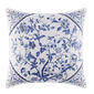 Laura Ashley(R) Charlotte Blue Floral Square Decorative Pillow - image 1