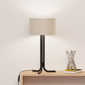 Infibrite 20in Classic Elegance Table Lamp with Cylindrical Shade - image 5
