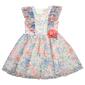 Girls &#40;7-12&#41; Jessica Simpson Floral Mesh Dress w/ 3D Flower - image 1
