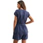 Womens CITY BLUES Solid Tie Waist Cargo Romper - image 2