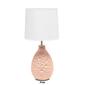 Simple Designs Textured Stucco Ceramic Oval Table Lamp - image 12