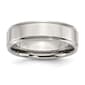 Mens Gentlemen's Classics&#40;tm&#41; Alluring Ridged Edge Wedding Band - image 1