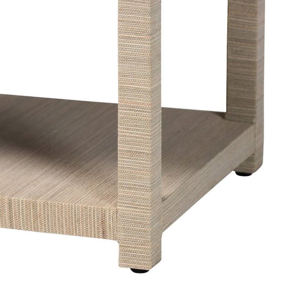 bali & pari Nata Bohemian Woven Natural Grasscloth Nightstand