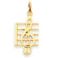 Gold Classics(tm) 14k. Music Note Charm - image 1