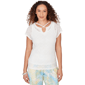 Womens Heart''s of Palm Aqua Fresh Zig Zag Honeycomb Mesh Top Wit - image 1