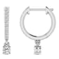 Nova Star® Sterling Silver 1/4ctw. Lab Grown Diamond Earrings - image 3