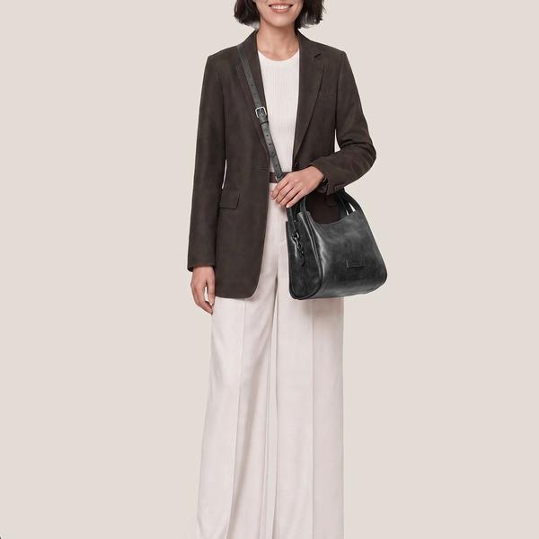 Womens American Leather Co. Auburn Convertible Crossbody