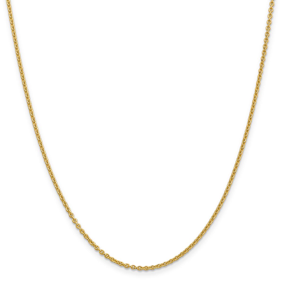 Gold Classics™ 10kt. 2mm Solid Cable Chain Necklace