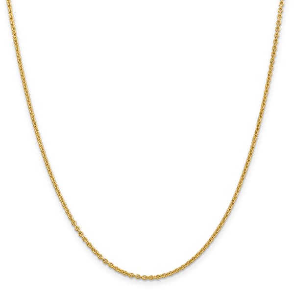 Gold Classics(tm) 10kt. 2mm Solid Cable Chain Necklace - image 