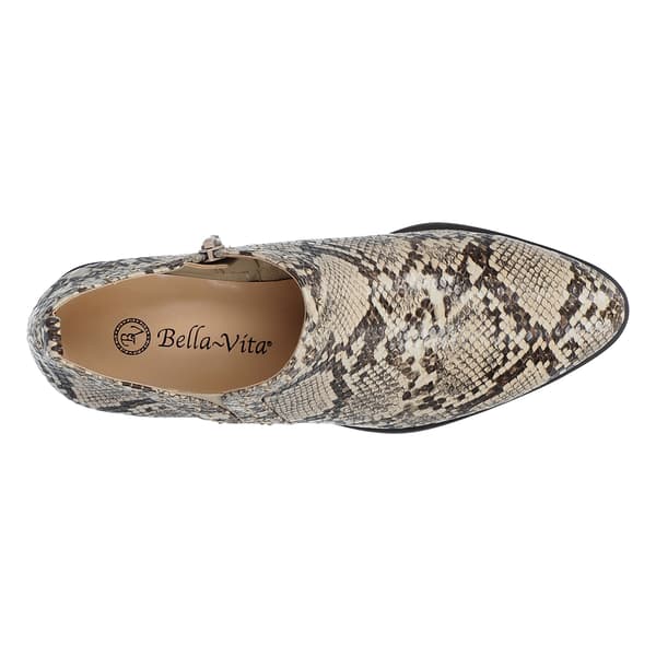 Womens Bella Vita Lorraine Stud Detail Snake Ankle Boots