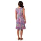 Womens MSK Sleeveless Floral Ruffle Hem Shift Dress - image 2